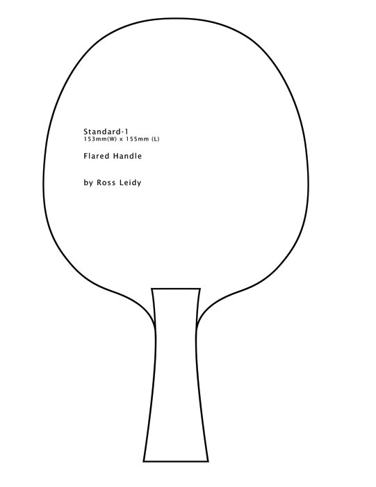 Printable Ping Pong Paddle Template Printable Templates